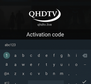qhdtv iptv activation code